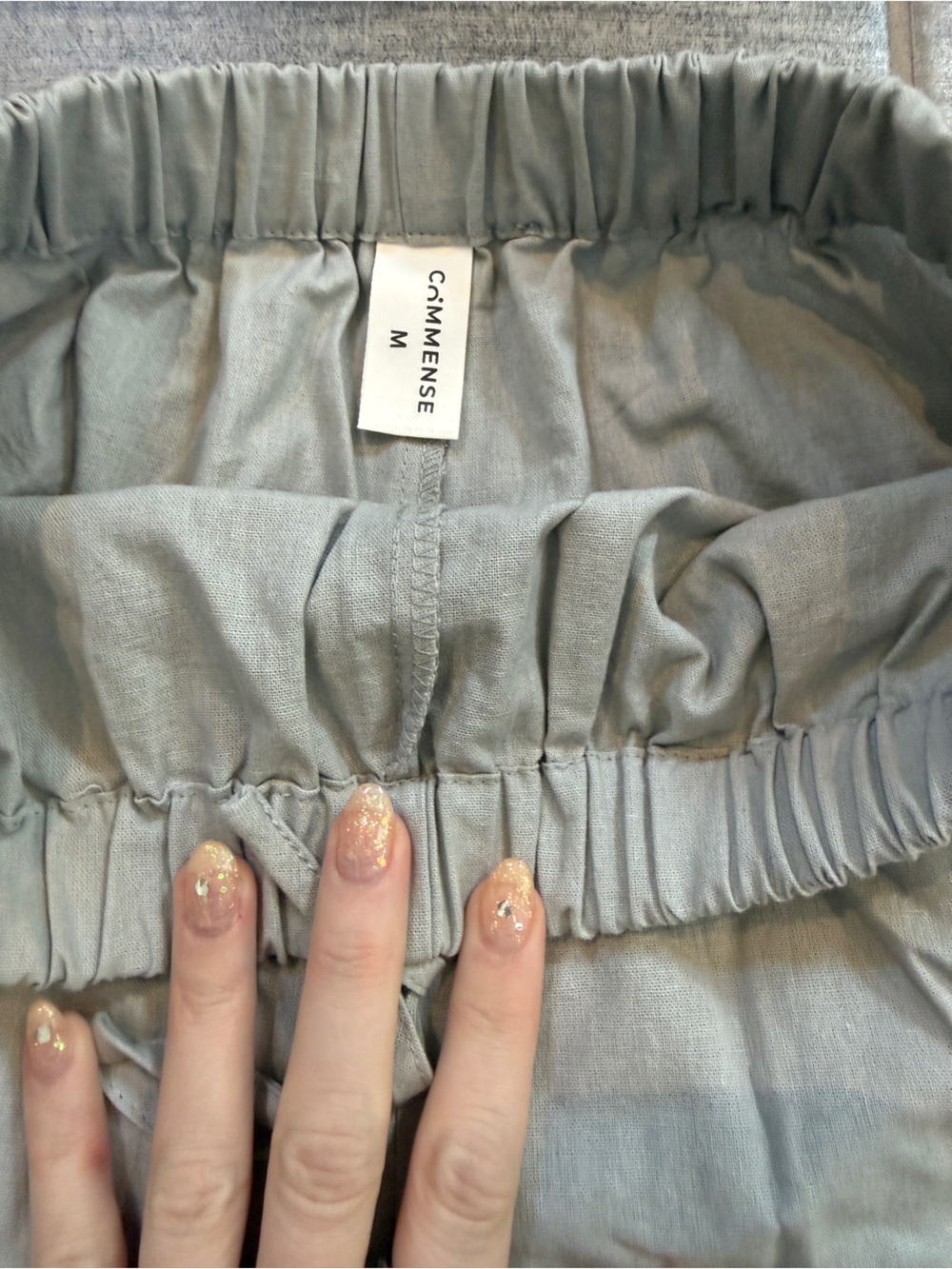 Commense Grey Vest Drawstring Short Set - Picture 6 of 7